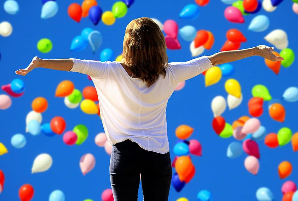 Mit mehr Motivation ist die Welt auch mal voller Luftballons.